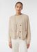 Comma Veste en maille Beige Taille : 40