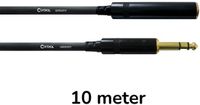 Cordial Stereojack verlenging 10 m 6,3 mm Stereo CFM 10 VK - Kabel