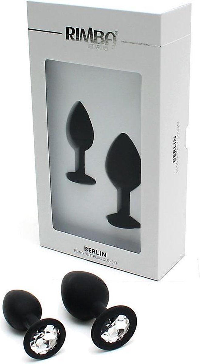 Rimba Berlin - Bling Buttplug Duo Set, Zwart