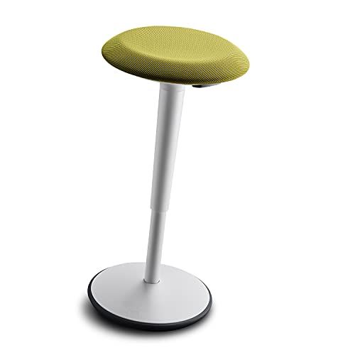 Sedus se:fit ergonomische kruk, staande kruk, staande zitting, stahulp, groen, grijs, kunststof, rubberen voet, 53-80 cm in hoogte verstelbaar