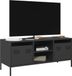 Maison Exclusive - meuble TV, noir, 101,5 x 39 x 43,5 cm, en acier laminé à froid