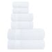 Elvana Home Ultra zachte 6-pack katoenen handdoekenset, wit
