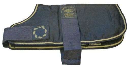 Outhwaite Gewatteerde hondenjas, 16", marineblauw