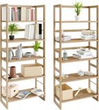 Casaria Opbergrek Set van 2 Stuks - 135,5x58x27 cm – Incl. 5 Planken