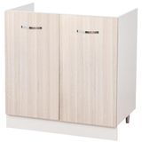 Shally Dogan Olmo Keukenonderkast met 2 modulaire deuren, onderkast met 80 cm voor gootsteen (80 x 50 x 85 cm)