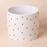 Leaf Keramische Indoor Cachepot Planters, 15cm Gold Dot