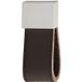 Häfele H1751 Poignée barre en cuir - aspect inox hauteur 66 mm