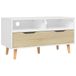 Meuble TV blanc chêne sonoma 90x40x48,5 cm