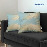 Boraboi Luxe Decoratieve Kussenhoezen set van 2, Zachte Suède Touch 50x50cm (Groen, Goud)