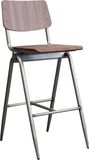 LABEL51 Solid Barkruk - Bruin - Hout - Hoog - Kruk