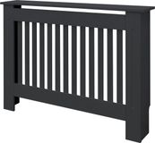 ML-Design Radiatorbekleding 112x19x82 cm landhuis antraciet MDF