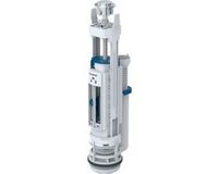 Geberit Spoelventiel type 290, 1-toets spoeling, glanzend chroom