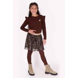 B.Nosy Y608-5864 Jurk meisjes bruin - Maat 134-140