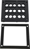 TRU COMPONENTS TC-KDL 3/15 Kabelinvoeringsplaat Klem-Ø (max.) 16 mm PA Zwart 1 stuk(s)
