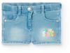 Boboli Denim Knit Short Blue 3 Years Girl