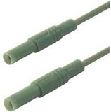 SKS Hirschmann MLS SIL GG 200/1 Veiligheidsmeetsnoer Banaanstekker 4 mm Banaanstekker 4 mm 2.00 m Groen 1 stuk(s)