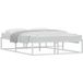 Maison Exclusive - Lit simple exclusif - Structure de lit sans matelas, blanc, 140x200 cm, en métal