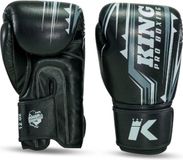King Pro Boxing Spartan 1 Bokshandschoenen - Zwart/Grijs - 16 oz