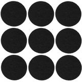 Benson feutre anti-rayures autocollant - Ø28 mm - noir - 12 pièces - protection de sol