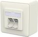 Metz Connect E-DAT C6A IDC 2-poorts AP blanc pur