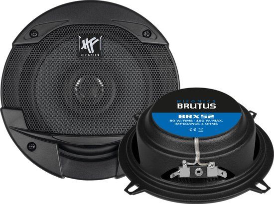 Hifonics BRX52 - 13cm 2-weg Coaxiale Autospeakers - 160W - Shallow Fit