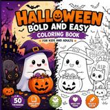 Halloween Bold and Easy Coloring Book