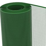 TENAX Quadra 10, groen, 1,00 x 5 m, beschermingsnet van kunststof, vierkant voor balkon, poort en omheining