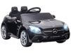 AIYAPLAY 12V Elektrische kinderauto, speelgoedauto voor kinderen, kinderauto met LED-verlichting, zwart