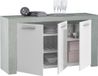 CaliCosy Dressoir Grijs Hout, Kunststof, Spaanplaat