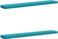 vidaXL - 2-delige - Coussin de banquette - VUGHT - 2 - pièces - 100% - Polyester - Turquoise