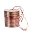 Morex Ribbon Rayon Pearl Spoellint, Bordeaux-goud, 50 meter, Biologisch afbreekbaar