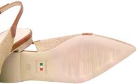 Nero Giardini Dames Ballerina met riempjes cognac / brokaat