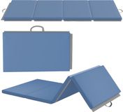 HOMCOM Gymnastiekmat - Lichtblauw - 180x80x5cm