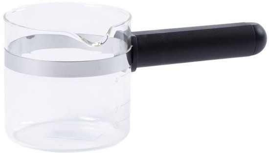 Fackelmann Espressokanne, magnetronbestendig, 4 kopjes, transparant, kunststof, glas