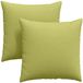 vidaXL - Coussin d'assise - 2 pièces - Tissu - Vert clair - 60 x 60 cm