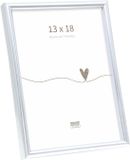 Deknudt Frames fotolijst S011D1 - smal zilver in kunststof - 13x18 cm