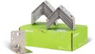 Alberts Hoekanker Extra Sterk met Rib | RVS | 70 x 70 x 55 mm | Set van 25