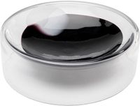 Kare Design Plateau Balance Ø30cm Verre Noir