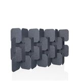 hjh OFFICE FLEXMIUT PLUG PET Akoestische scheidingswand set van 4, 109x170x25cm, grijs