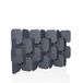 hjh OFFICE FLEXMIUT PLUG PET Akoestische scheidingswand set van 4, 109x170x25cm, grijs