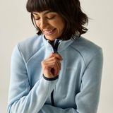 Regatta Dames Newhill Fleece Lange Mouw Polyester Blauw Maat 52