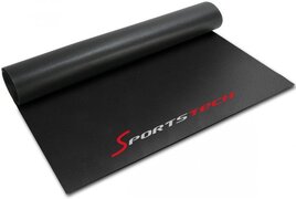 Sportstech Germany - vloerbeschermingsmat voor fitnessapparatuur - hometrainer - multifunctionele sportmat, zwarte fitnessmat voor meer stabiliteit, beschermt de vloer, yogamat en Pilates, 85 x 45 x 0,4 cm, verkrijgbaar in 4 maten, BM216