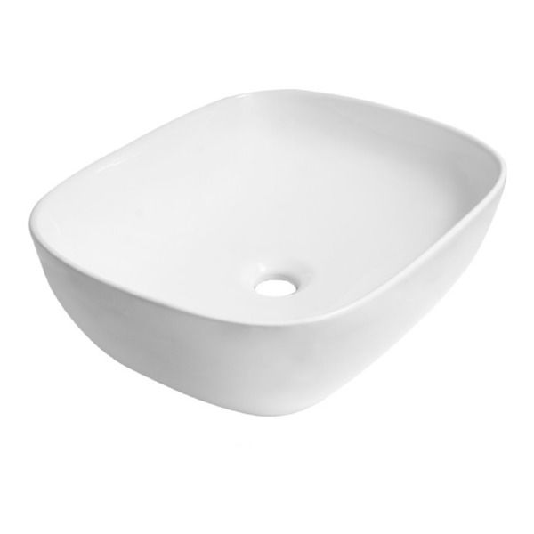 Saniclass San Vasto opbouwwastafel 49x39x15cm keramiek wit 8021