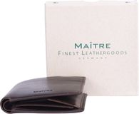 Maitre Maître Birkheim Habert Portemonnee RFID-bescherming Leer 9 cm - Mannen - Staand formaat - darkbrown
