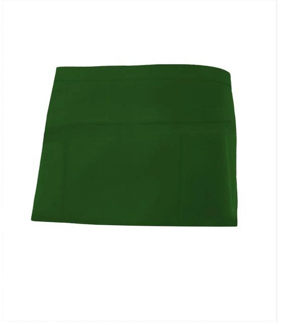 Velilla Korte schort bosgroen Effen Polyester/Katoen One size