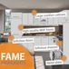 Vicco Fame-Line Complete keukeneenheid – 300 cm, WB Antraciet Donkerblauw hoogglans/antraciet