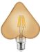 BES LED LED Lamp - Filament Rustiek - Hart - E27 Fitting - 6W - Warm Wit 2200K