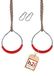 h2i Anneaux de gymnastique en métal, anneaux de gymnastique avec cordes réglables en hauteur, incluant mousqueton, anneaux de corde pour enfants, anneaux de balançoire, intérieur et extérieur, accessoires de balançoire