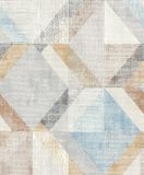 Rasch behang - vliesbehang met driehoeken en vierkanten uit de Colour your life collectie