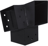 Koppelstuk hoek 91x91mm 105 graden